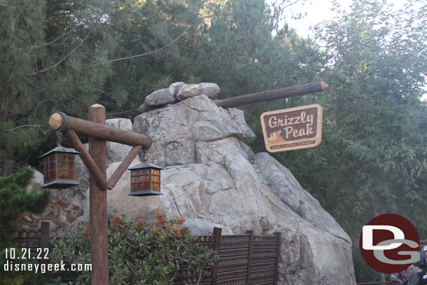 Heading into Grizzly Peak.