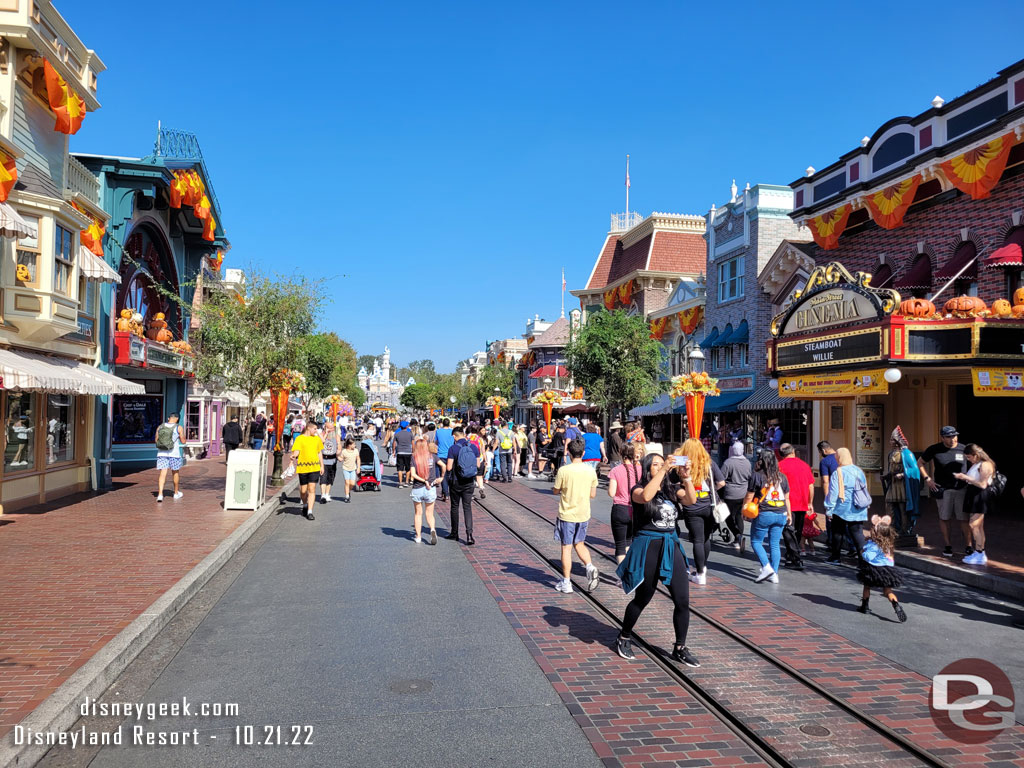 Main Street USA this morning.