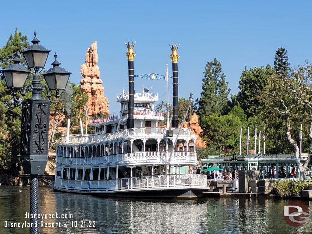 The Mark Twain at Frontierland landing.