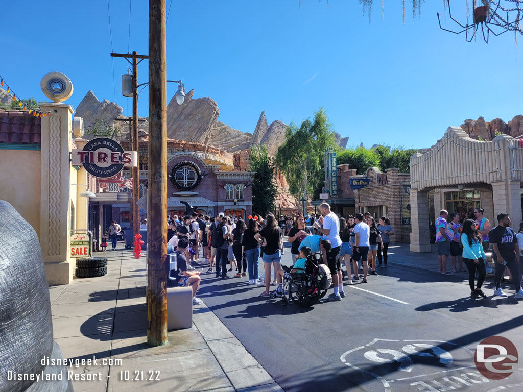 This is the end of the Lightning Lane return for Radiator Springs Racers