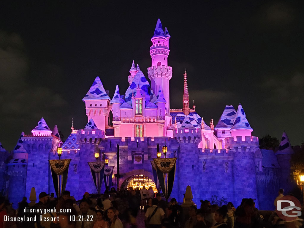 Sleeping Beauty Castle this evening.