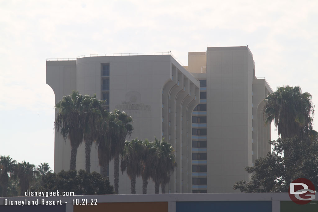 No real visible progress on the Paradise Pier Hotel conversion.