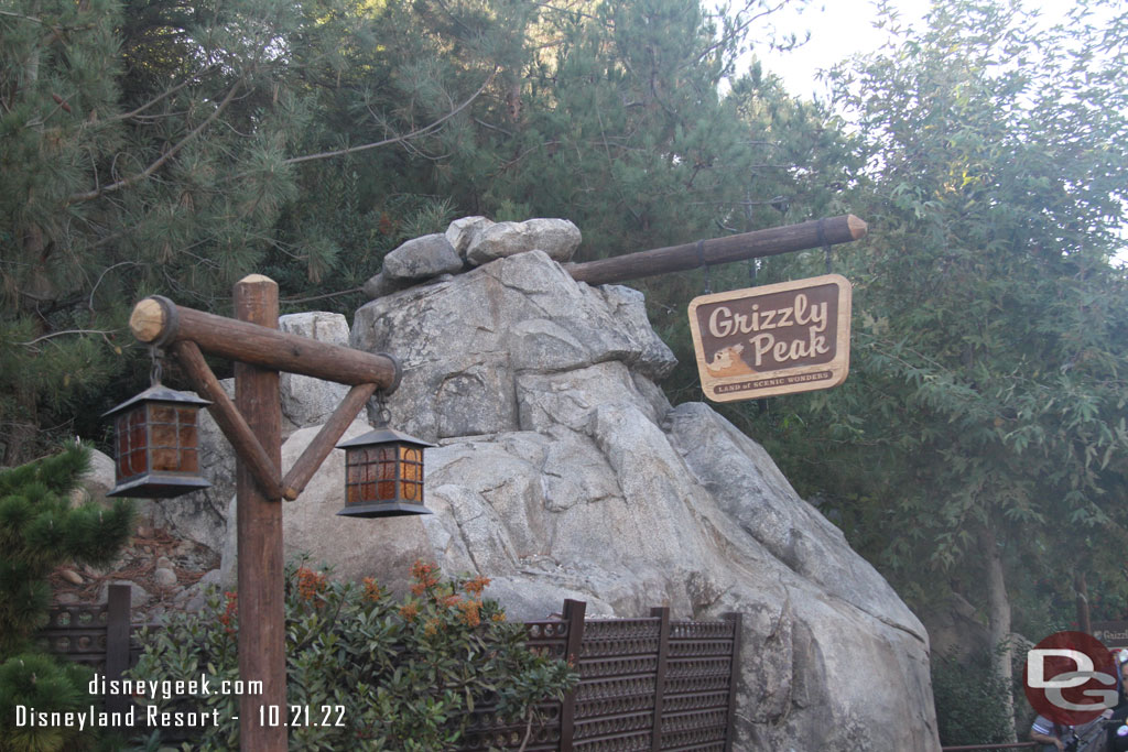 Heading into Grizzly Peak.