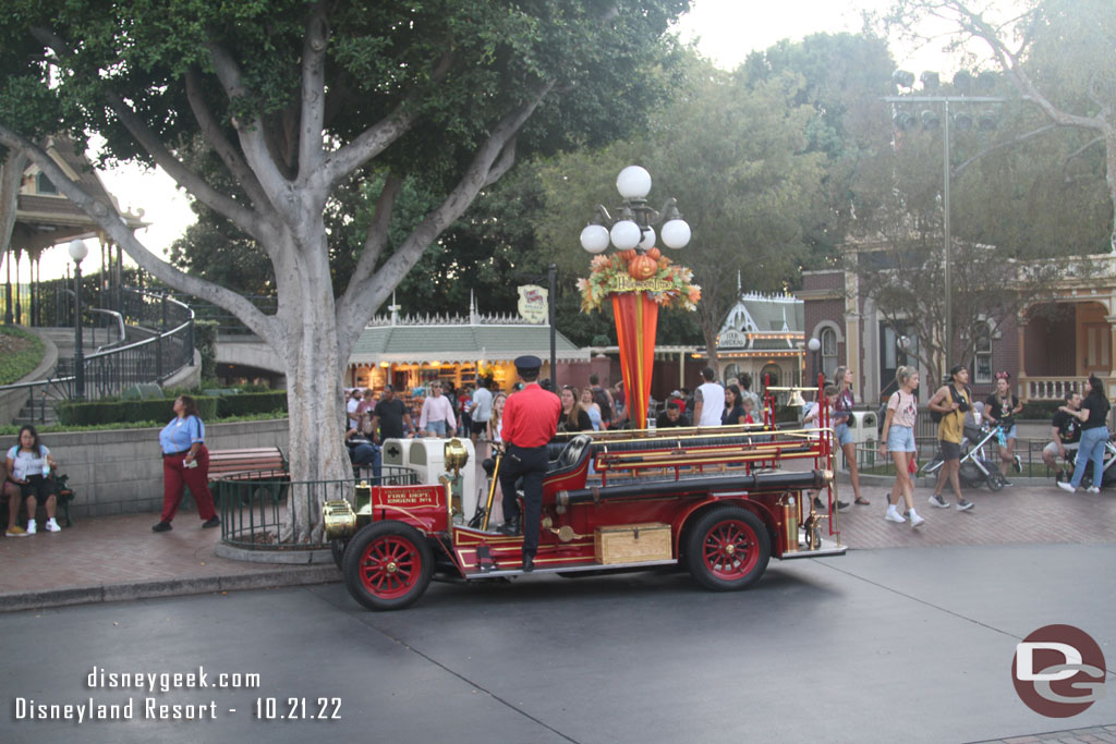 Main Street transportation runs into the evening now.