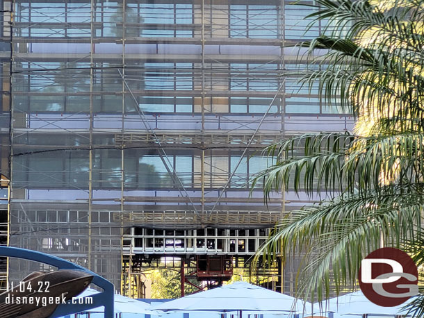 Looking through the breezeway.