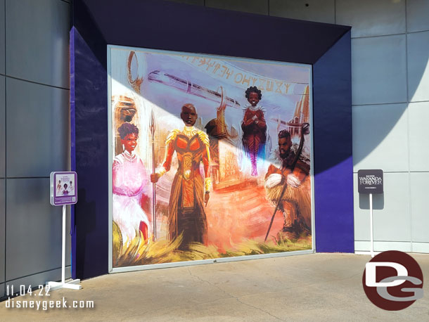 Wakanda Forever artwork at the Former ESPN Zone.