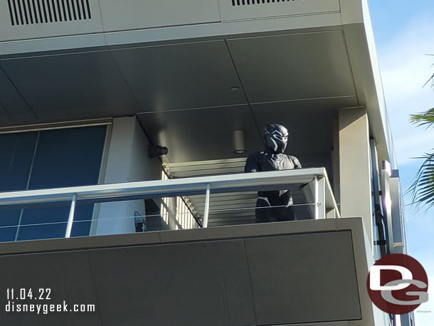 The Black Panther looking over the campus