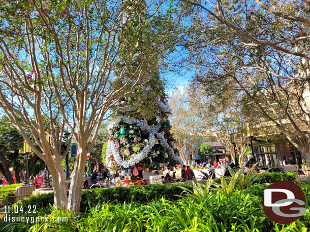 The Buena Vista Street Christmas Tree