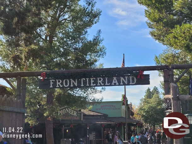 Made my way to Frontierland for a quick look around while waiting for the band to arrive.