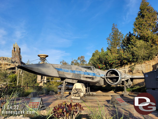 Passing through Galaxy's Edge. Rise of the Resistance has been down most of the afternoon.  