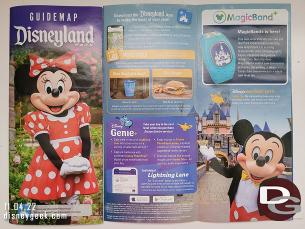 The Disneyland guidemap today