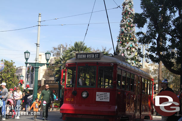 A Red Car passing by.