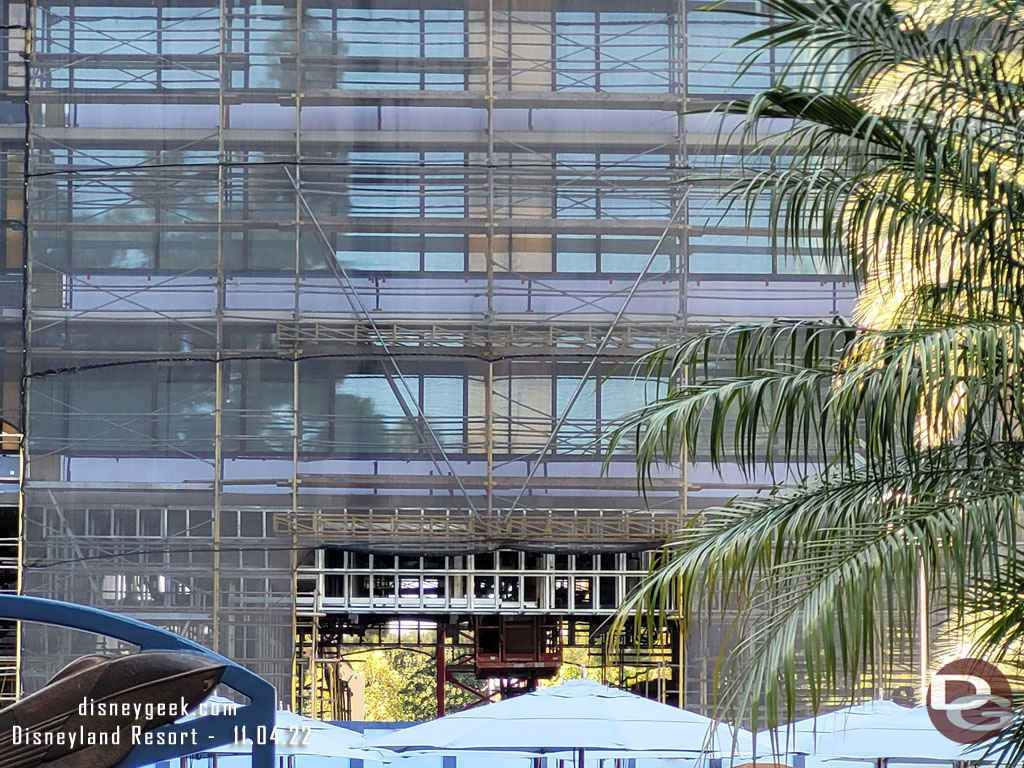 Looking through the breezeway.