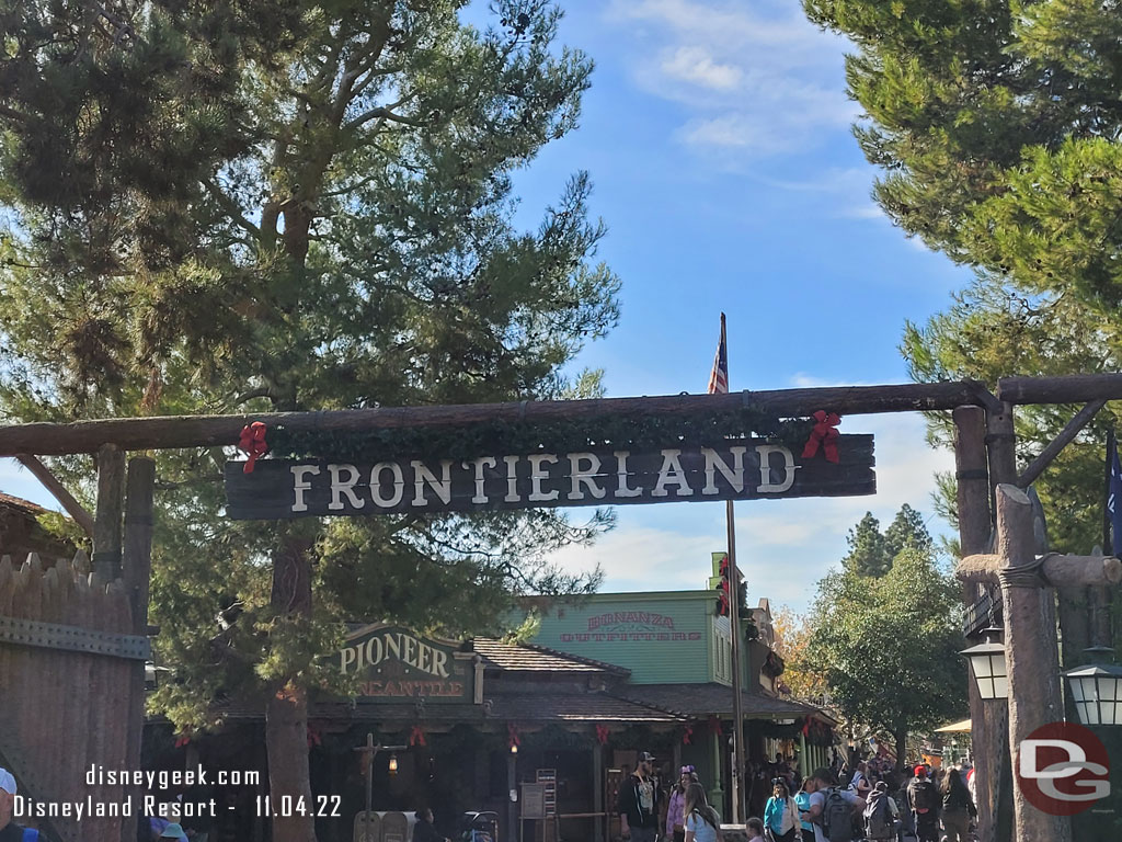 Made my way to Frontierland for a quick look around while waiting for the band to arrive.