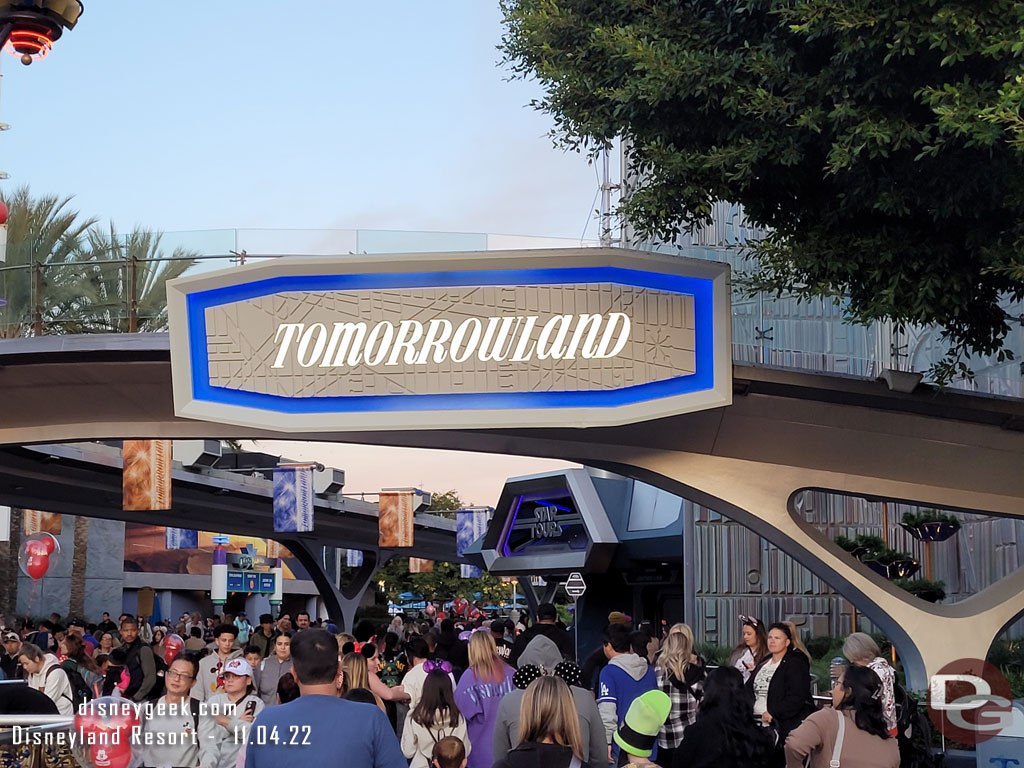 Heading into Tomorrowland