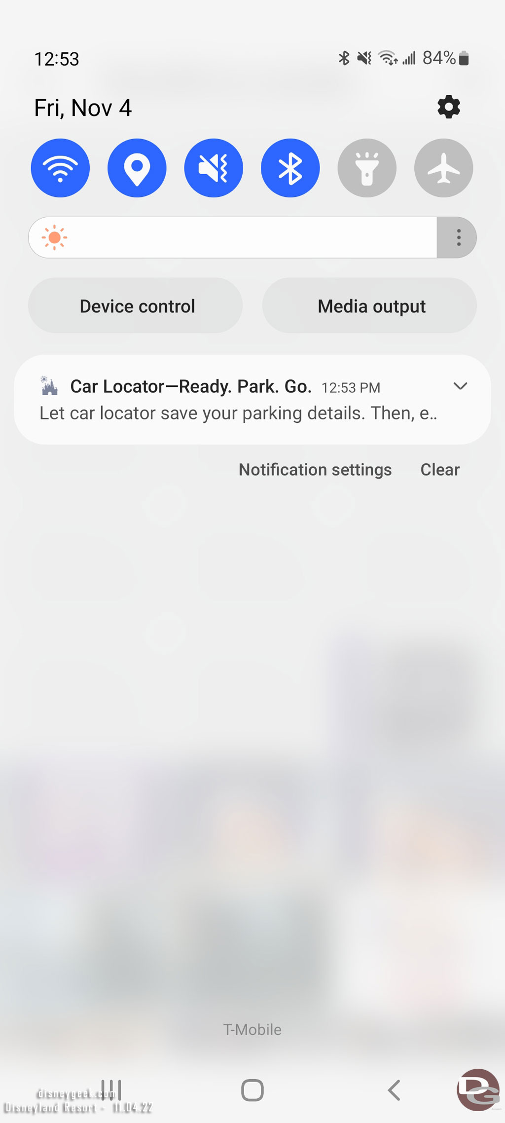 While listening to Five and Dime my phone vibrated and it was a push from the Disneyland App asking if I wanted to use the Car Locator.  Seems a little late an hour after I parked..