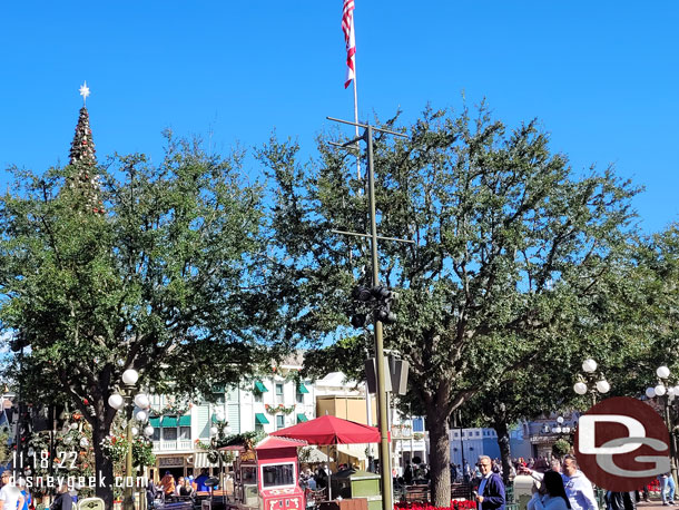 Set up is underway for the annual Candlelight Ceremony.  It is Dec 3 & 4 this year.