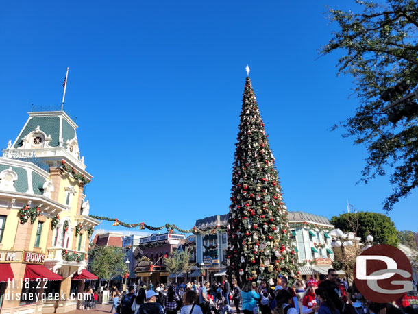 Main Street USA is festive as usual.