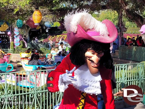 Crossed paths with Captain Hook near the Tea Cups