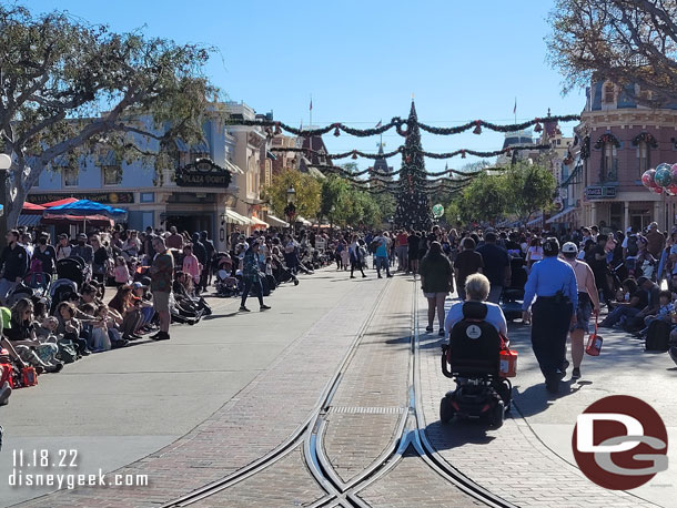 Made my way to Main Street USA and found a spot for the 12:45pm Mickey and Minnie's Birthday Cavalcade.