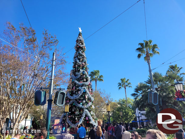 The Buena Vista Street Christmas Tree