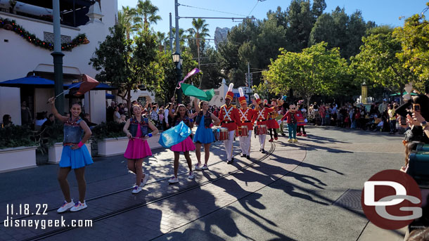 Mickey's Happy Holidays making its way onto Hollywood Blvd.