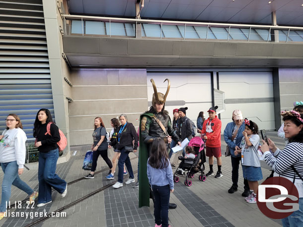 Loki in Avengers Campus (Antman came and hid behind us).