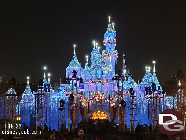 All the holiday special equipment obstructs the castle views.