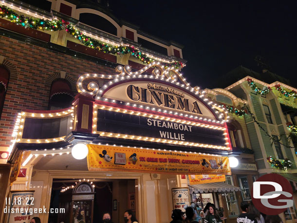 Stopped by the Main Street Cinema