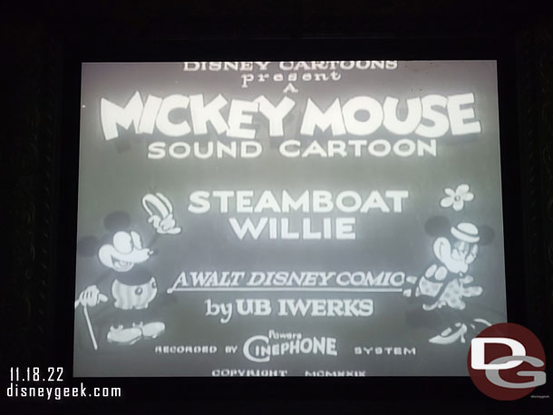 Stopped to watch Steamboat Willie since its the anniversary today.