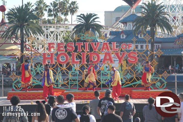 Blue 13 Dance Company perform as part of Disney Festival of Holidays