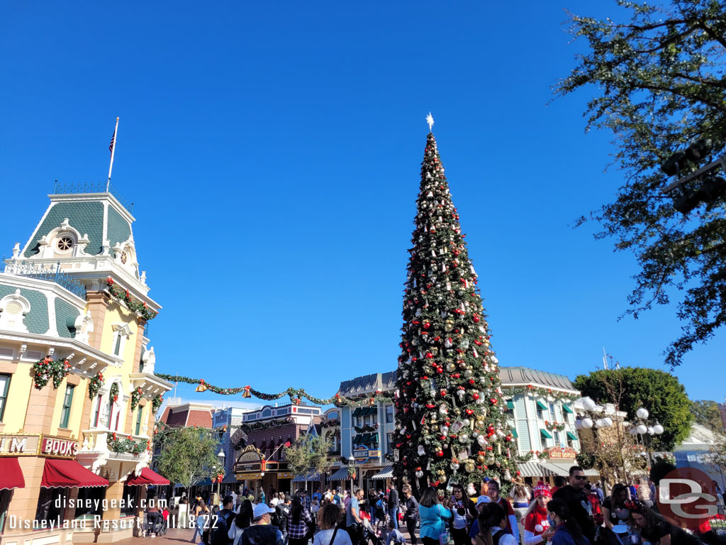 Main Street USA is festive as usual.