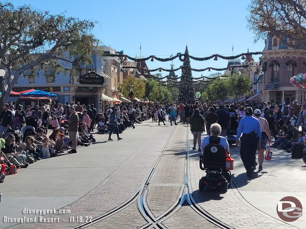 Made my way to Main Street USA and found a spot for the 12:45pm Mickey and Minnie