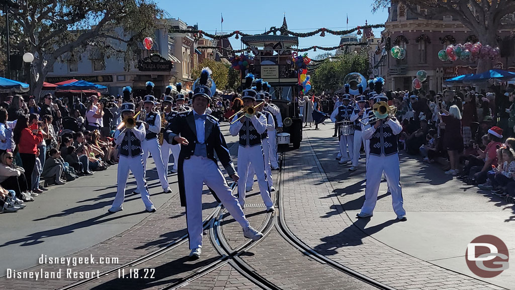 The Disneyland Band accompanied them