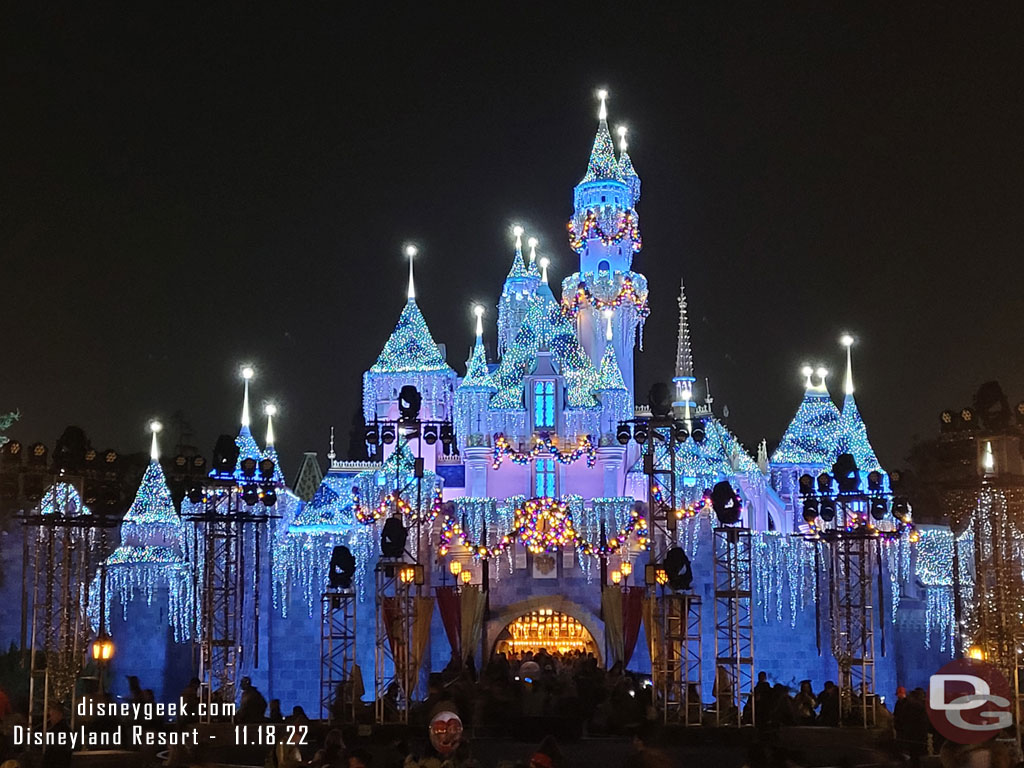 All the holiday special equipment obstructs the castle views.