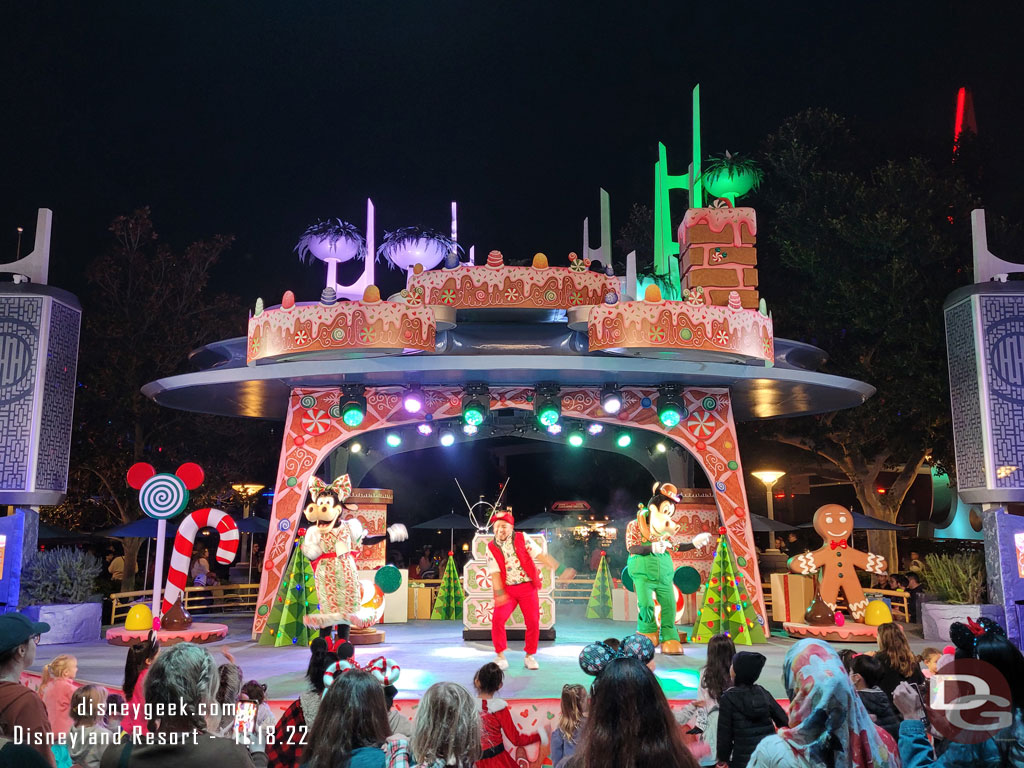 Disney Holiday Dance party underway at Tomorrowland Terrace