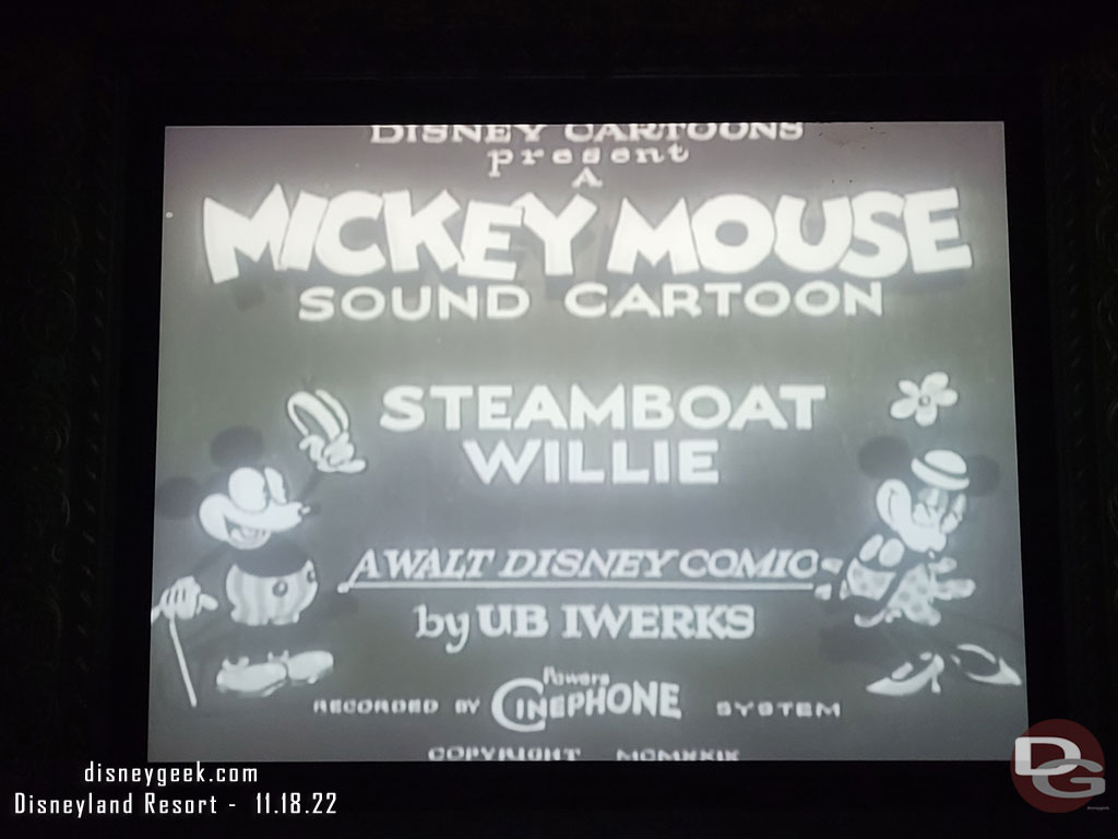 Stopped to watch Steamboat Willie since its the anniversary today.