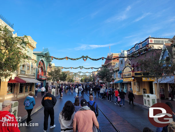 7:53am - Main Street USA