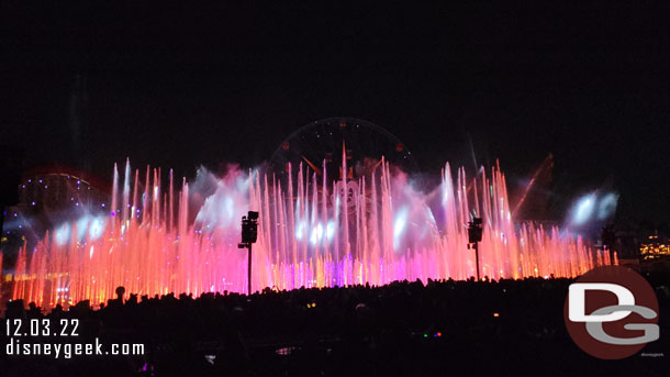 World of Color Season of Light finale sequence