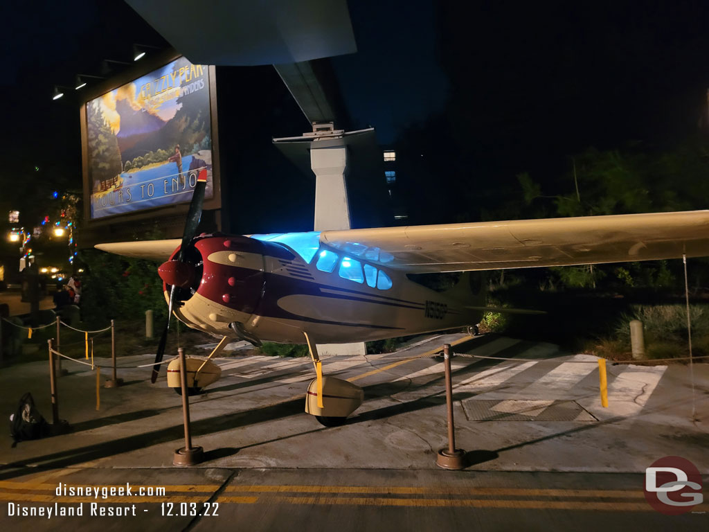 The plane has returned to Grizzly Peak Airfield.