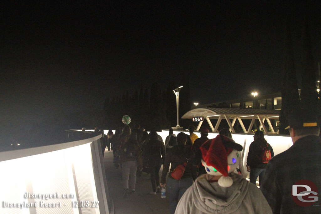 So all guests had to walk through Downtown Disney to reach the garage.