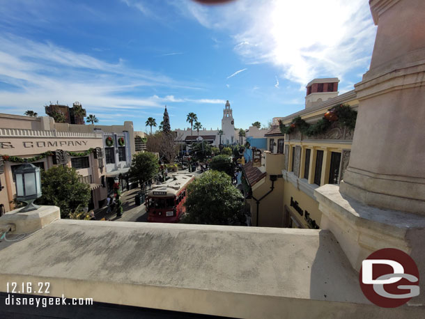 Passing over Buena Vista Street