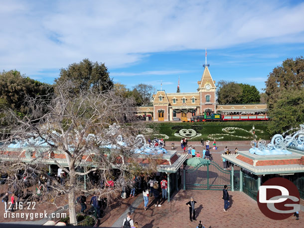 The Main Entrance to Disneyland from the Monorail.