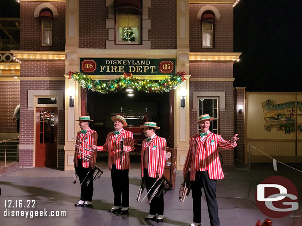 Stopped by to catch another set of the Dapper Dans.