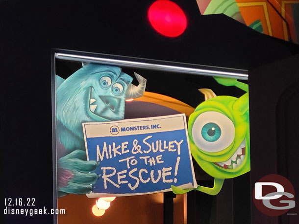 Passing by Monsters Inc, the posted wait was 45 minutes