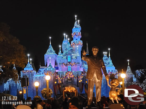 Sleeping Beauty Castle and Partners Statue