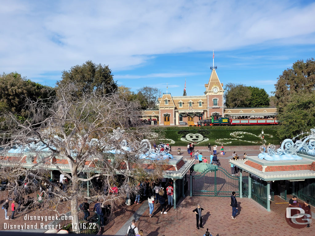 The Main Entrance to Disneyland from the Monorail.