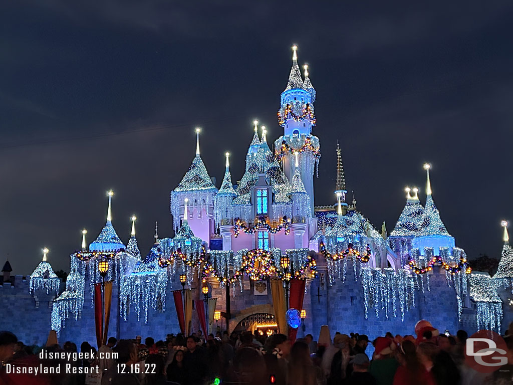 Sleeping Beauty Castle this evening.