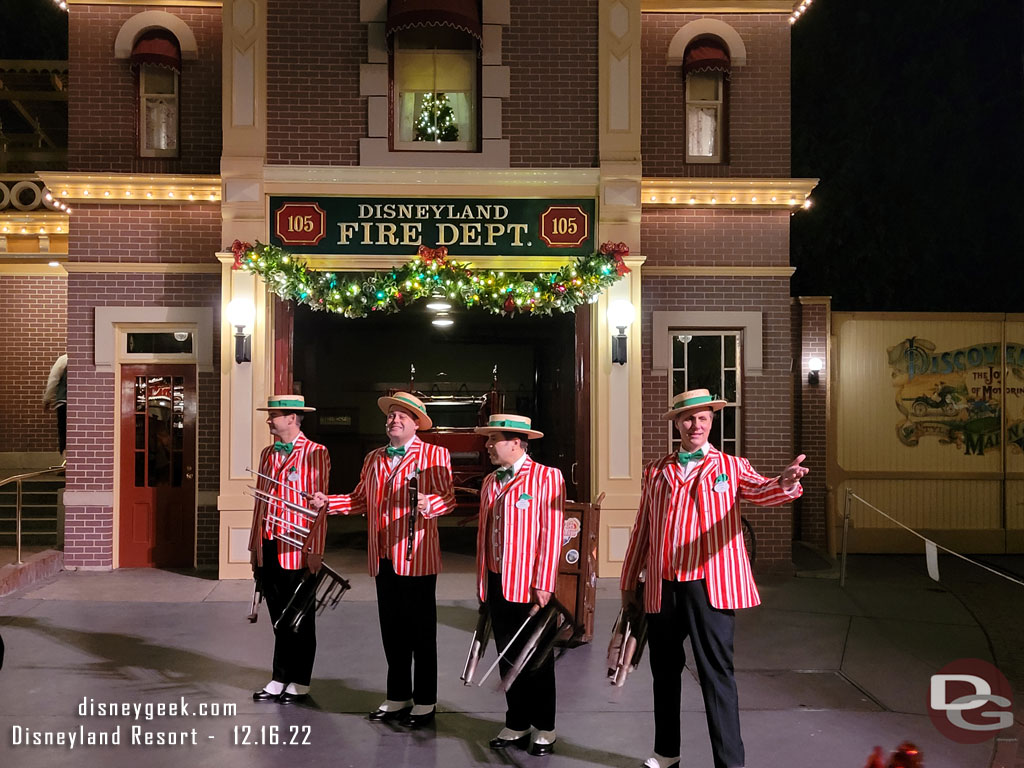 Stopped by to catch another set of the Dapper Dans.