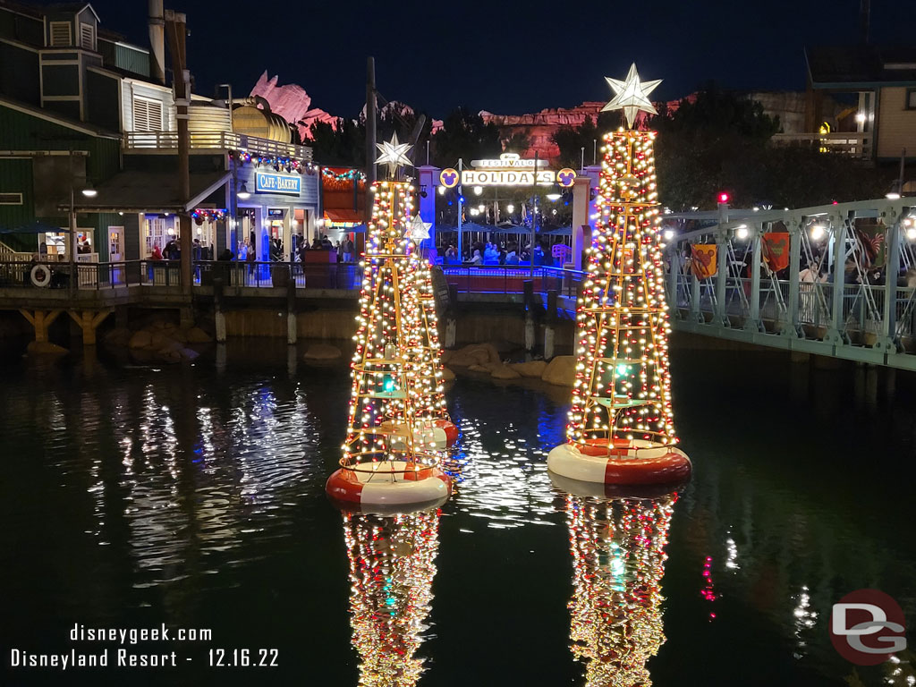 The Pacific Wharf holiday decorations